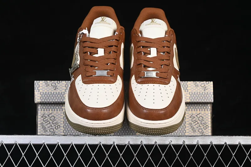 All Categories Nk Air Force 1 Air Force Series Nk Air Force 1 Low Air Force Low Nike Air Force 1'07 Low Joint White Brown Mocha Air Force One Low Casual Shoes NH0601-590